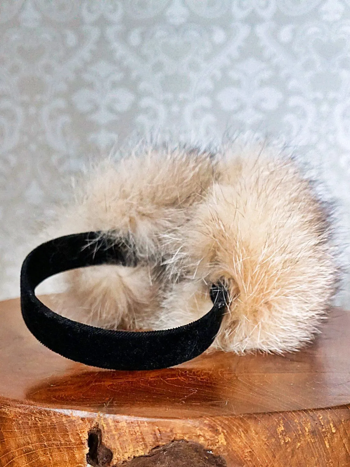 Vintage Natural Fox Fur Earmuffs