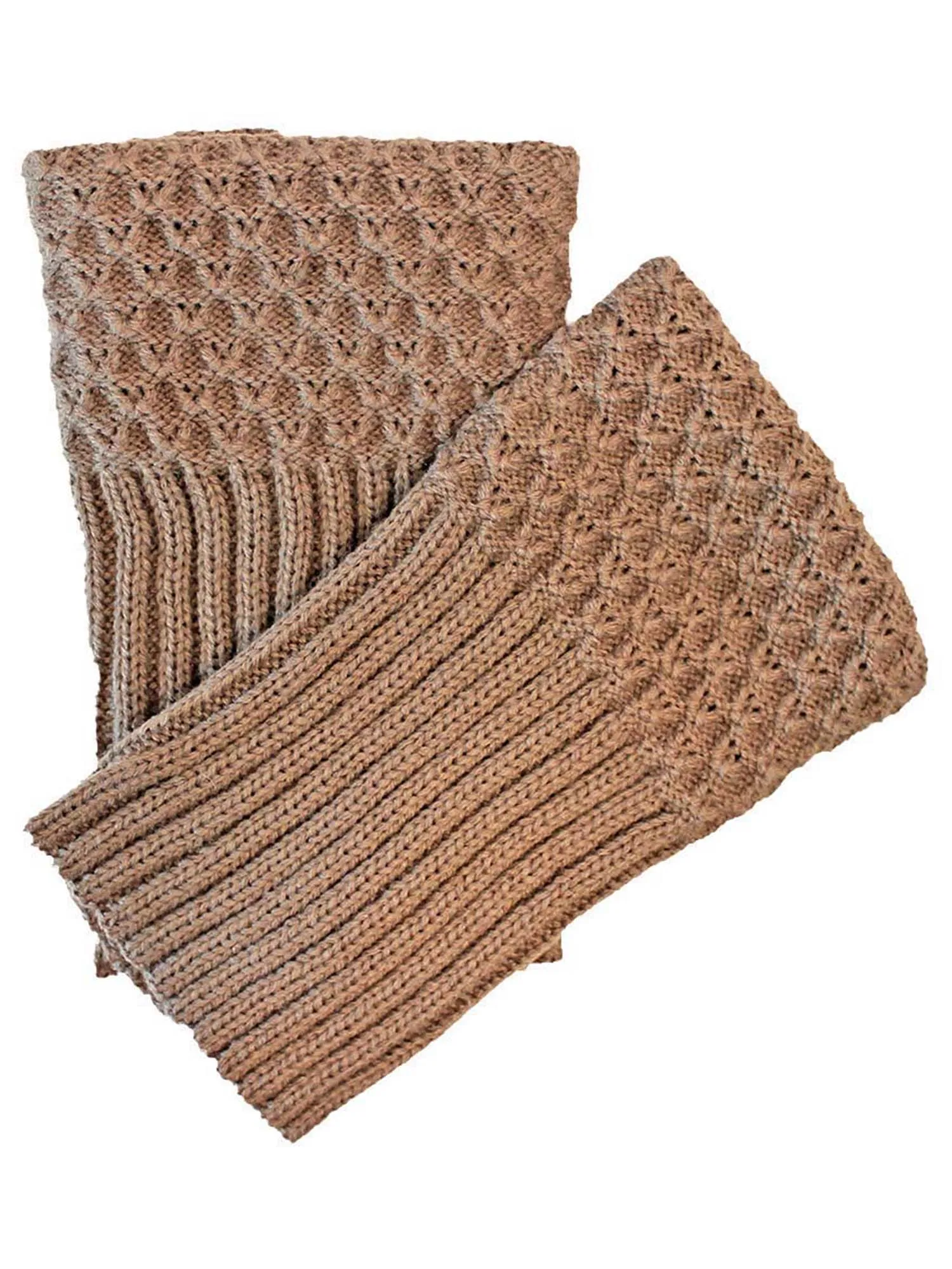 Waffle Knit Boot Topper Cuff Leg Warmers