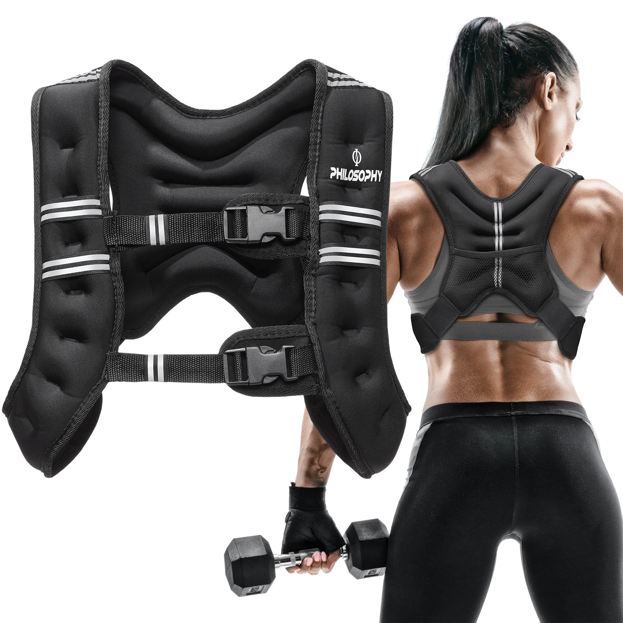 Weighted Workout Vest, Strength Training Fitness Body Weight Vest