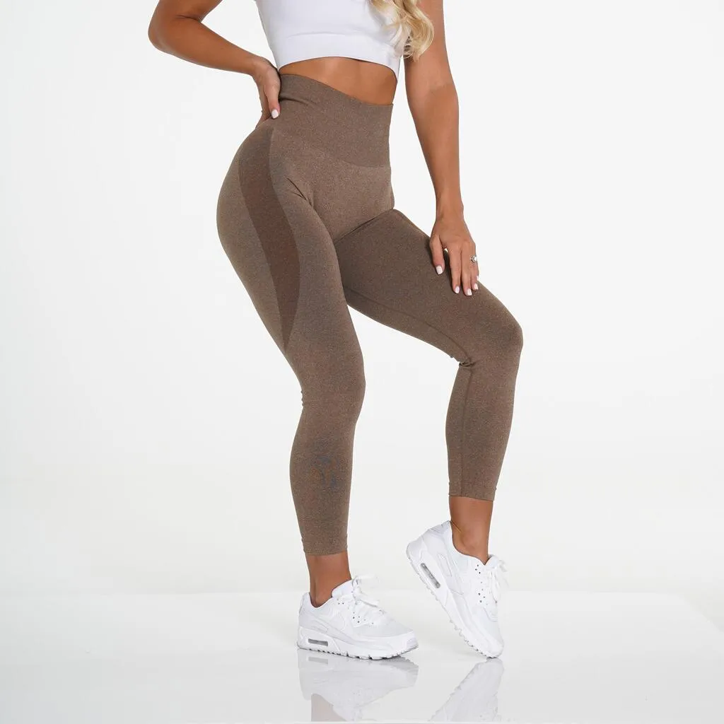 Wenkouban 2022 Seamless Knitted Fitness Gym Pants Women's High Waist Yoga Pants Hips Tight Peach Buttocks High Waist Nude Leggings