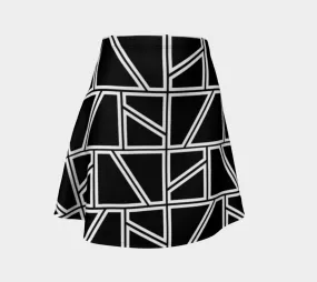 Window Pane Flare Skirt