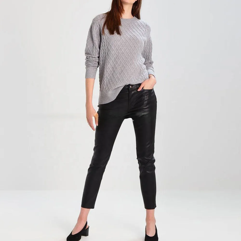 Women's Skinny Leather Jeans - Stella