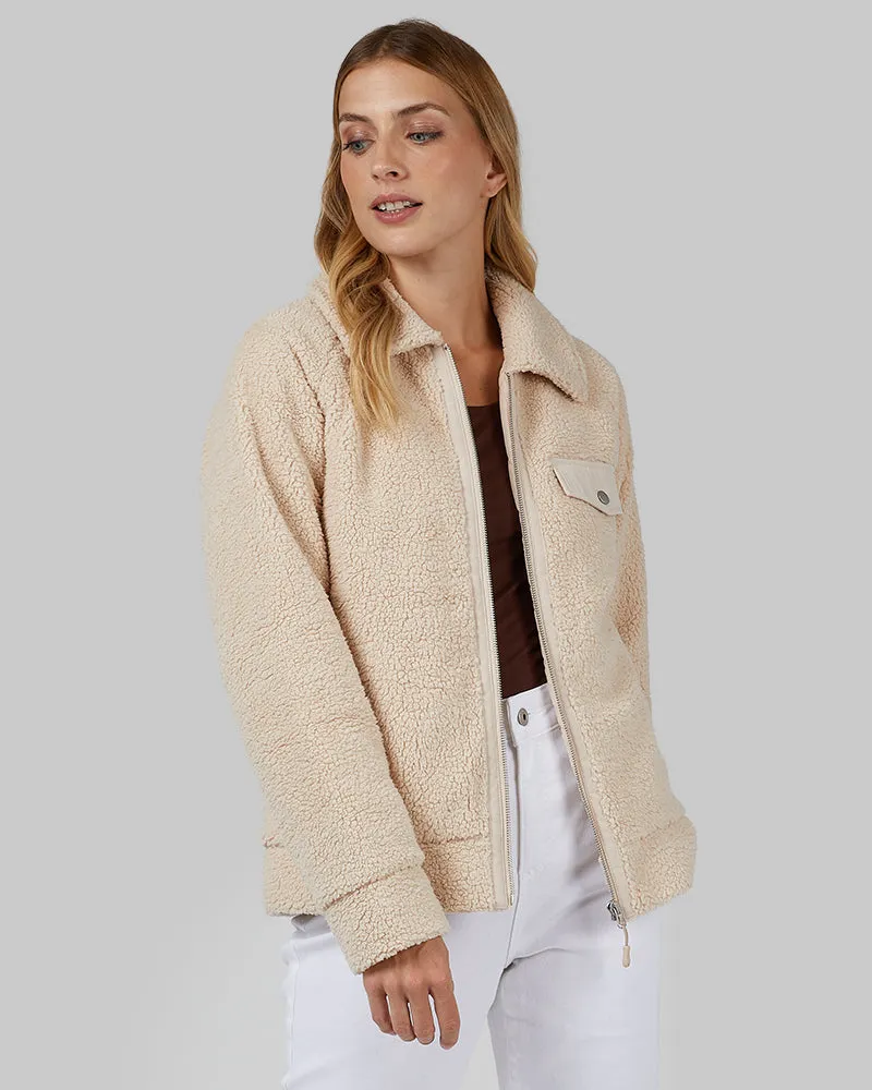 WOMEN'S TEDDY SHERPA JACKET