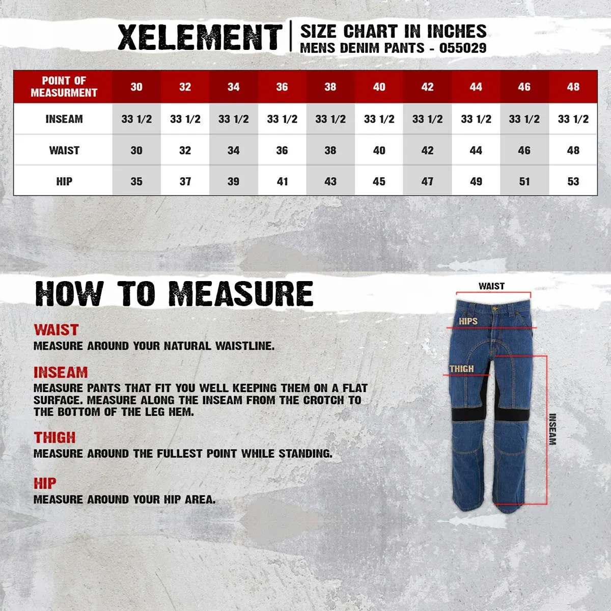 Xelement 055029 Men's Classic Fit Blue Denim Motorcycle Racing Pants