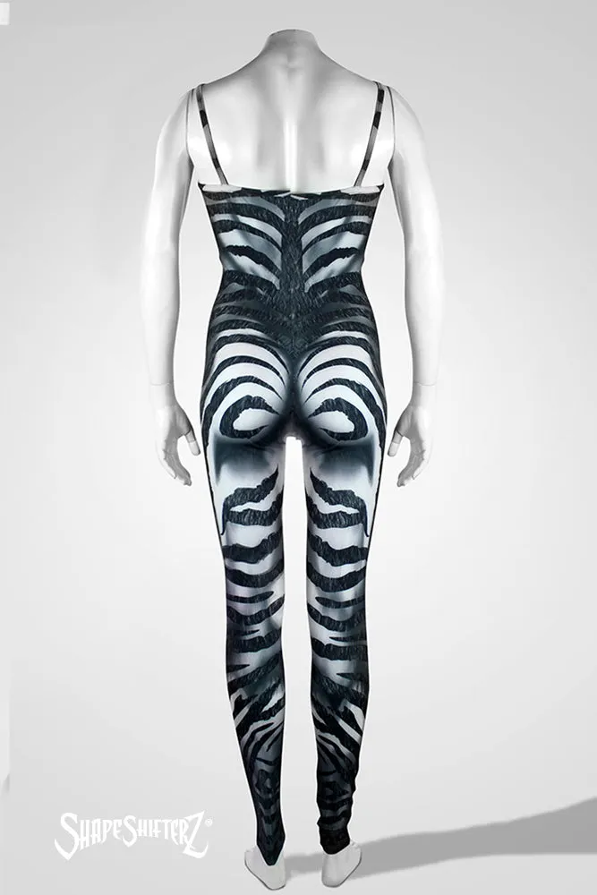 Zebra Cosplay & Dance Costume Unitard - Ultra Contour