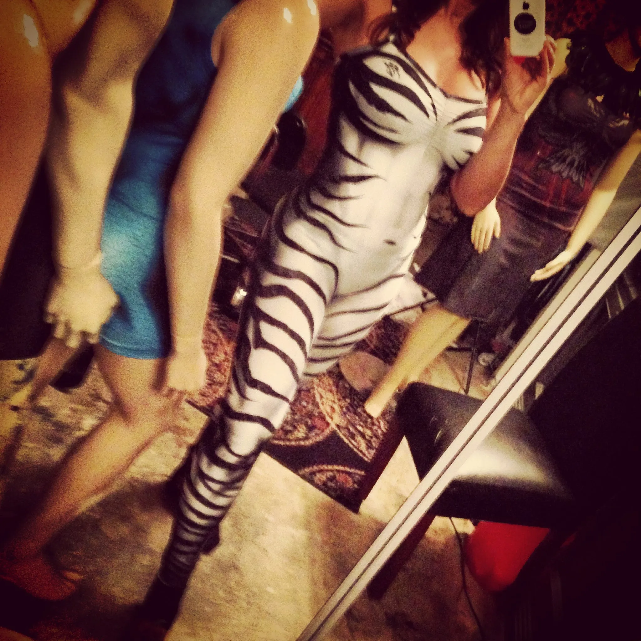 Zebra Cosplay & Dance Costume Unitard - Ultra Contour