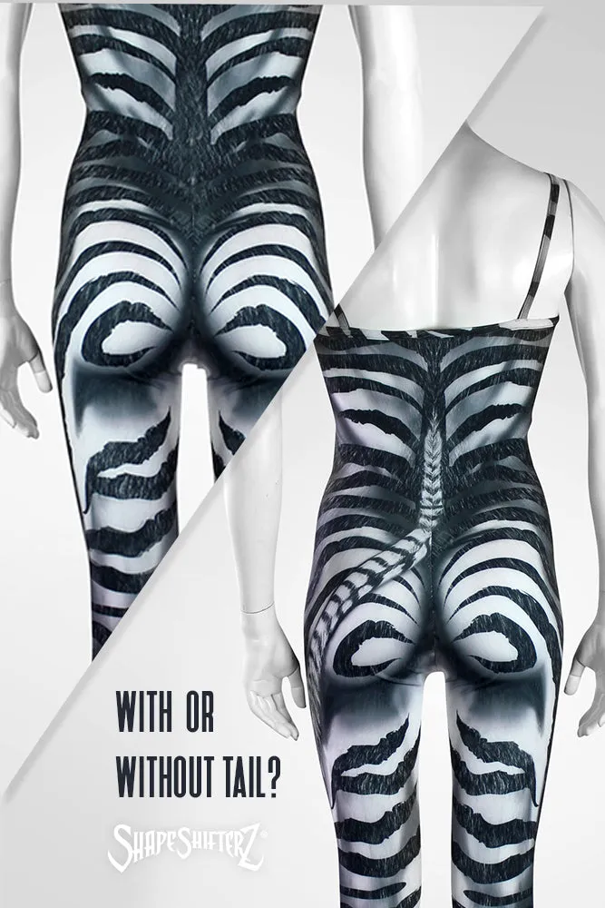 Zebra Cosplay & Dance Costume Unitard - Ultra Contour